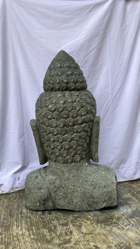 BUDDHA BUST GREENSTONE 100 CM B BACK